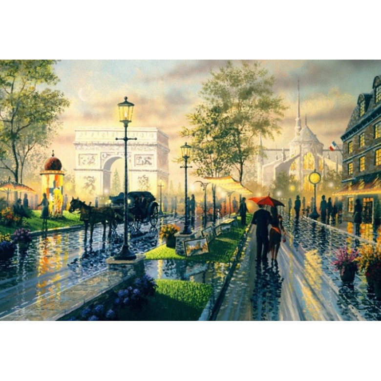Купить Алмазная мозаика Вечерний город 50*40 см (арт. FS392)