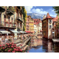 Купить Алмазная вышивка Канал Венеции 50 х 40 см (арт. FS467) Купить Алмазная вышивка Канал Венеции 50 х 40 см (арт. FS467)