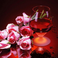 Купить Алмазная вышивка Вино и розы 30 х 30 см (арт. FS209) Купить Алмазная вышивка Вино и розы 30 х 30 см (арт. FS209)