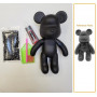 Купить Мишка с алмазными стразами 21 см (арт. BM-001) черный