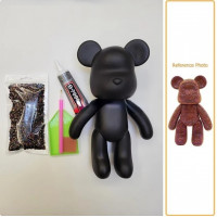 Купить Мишка с алмазными стразами 21 см (арт. BM-007) коричневый Купить Мишка с алмазными стразами 21 см (арт. BM-007) коричневый