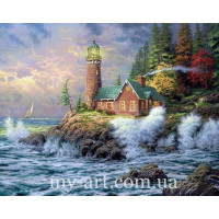 Купить Алмазная вышивка круглые стразы 40 х 50 см на подрамнике Шторм и маяк (арт. AR-3142) без коробки Купить Алмазная вышивка круглые стразы 40 х 50 см на подрамнике Шторм и маяк (арт. AR-3142) без коробки