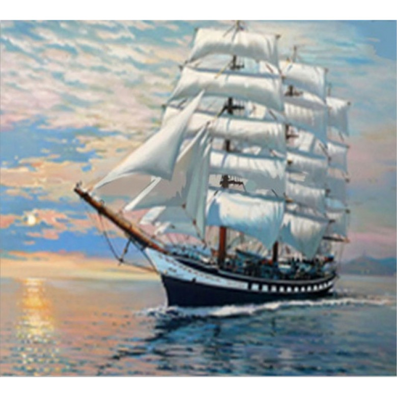 Купить Набор алмазной мозаики Корабль в море 20*25 см (арт. FS021)