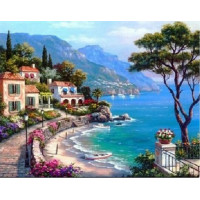 Купить Набор алмазной вышивки Берег Италии 20 х 25 см (арт. FS022) Купить Набор алмазной вышивки Берег Италии 20 х 25 см (арт. FS022)