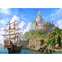 Купить Алмазная вышивка Корабль у берега 40 х 30 см (арт. FS269) Купить Алмазная вышивка Корабль у берега 40 х 30 см (арт. FS269)