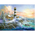 Купить Алмазная мозаика Маяк у моря30 х 40 см (арт. FS332)