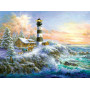 Купить Алмазная мозаика Маяк у моря30 х 40 см (арт. FS332)