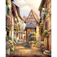 Купить Алмазная вышивка круглые стразы 40 х 50 см на подрамнике Прогулка по старому городу (арт. AR-3105) без коробки Купить Алмазная вышивка круглые стразы 40 х 50 см на подрамнике Прогулка по старому городу (арт. AR-3105) без коробки
