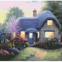 Купить Алмазная вышивка Домик в селе 25 х 25 см (арт. FS077) Купить Алмазная вышивка Домик в селе 25 х 25 см (арт. FS077)