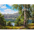 Купить Алмазная вышивка Берег у реки 30*40 см (арт. FS226)