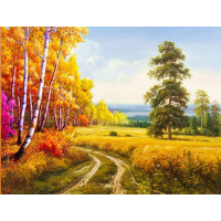 Купить Набор алмазной вышивки Осенняя дорога 30 х 40 см (арт. FS230) Купить Набор алмазной вышивки Осенняя дорога 30 х 40 см (арт. FS230)