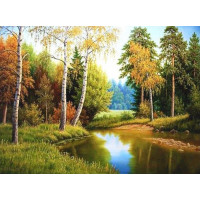 Купить Алмазная вышивка квадратные камни Лесная тишина 40 х 30 см (арт. FS237) Купить Алмазная вышивка квадратные камни Лесная тишина 40 х 30 см (арт. FS237)