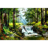 Купить Комплект алмазной вышивки Природный водопад 40 х 30 см (арт. FS277) Купить Комплект алмазной вышивки Природный водопад 40 х 30 см (арт. FS277)
