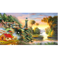 Купить Алмазная мозаика Солнечный маяк 45*30 см (арт. FS349) Купить Алмазная мозаика Солнечный маяк 45*30 см (арт. FS349)