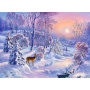 Купить Алмазная вышивка Зимний лес 50*40 см (арт. FS355)