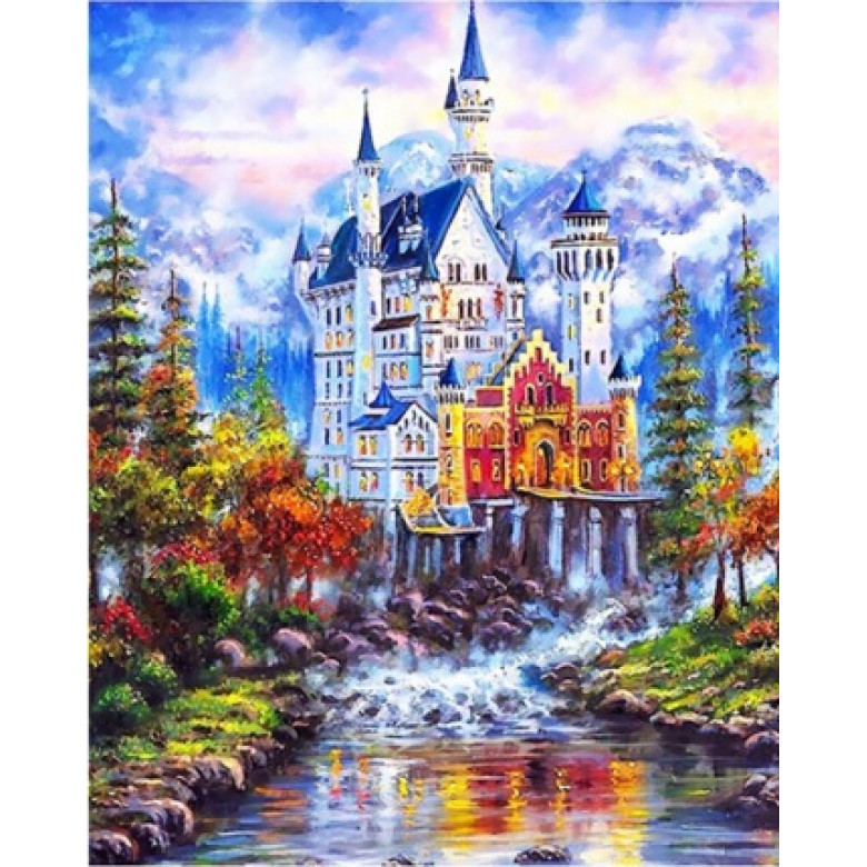 Купить Алмазная мозаика Сказочный дом 30*40 см (арт. FS375)
