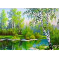 Купить Алмазная вышивка Весна пришла DIY 30 х 40 см (арт. FS422)