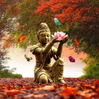 Купить Алмазная вышивка квадратные камни Дух Будды 40 х 40 см (арт. FS874) Купить Алмазная вышивка квадратные камни Дух Будды 40 х 40 см (арт. FS874)