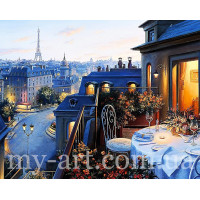 Купить Алмазная вышивка 40 х 50 см на подрамнике Француский вечер (арт. TN1040) Купить Алмазная вышивка 40 х 50 см на подрамнике Француский вечер (арт. TN1040)