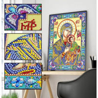 Купить Алмазная мозаика 5D Святая Богородица 34 х 24 см (арт. PR1204) Купить Алмазная мозаика 5D Святая Богородица 34 х 24 см (арт. PR1204)