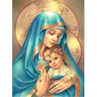 Купить Алмазная мозаика 5D Дева Мария с младенцем 15 х 19 см (арт. PR1211) Купить Алмазная мозаика 5D Дева Мария с младенцем 15 х 19 см (арт. PR1211)