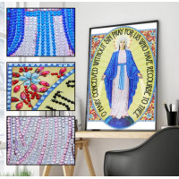 Купить Алмазная мозаика 5D Образ Божьей Матери 34 х 24 см (арт. PR1223) Купить Алмазная мозаика 5D Образ Божьей Матери 34 х 24 см (арт. PR1223)