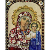 Купить Алмазная мозаика Богородица с сыном икона 34 х 24 см (арт. PR724) частичная выкладка Купить Алмазная мозаика Богородица с сыном икона 34 х 24 см (арт. PR724) частичная выкладка