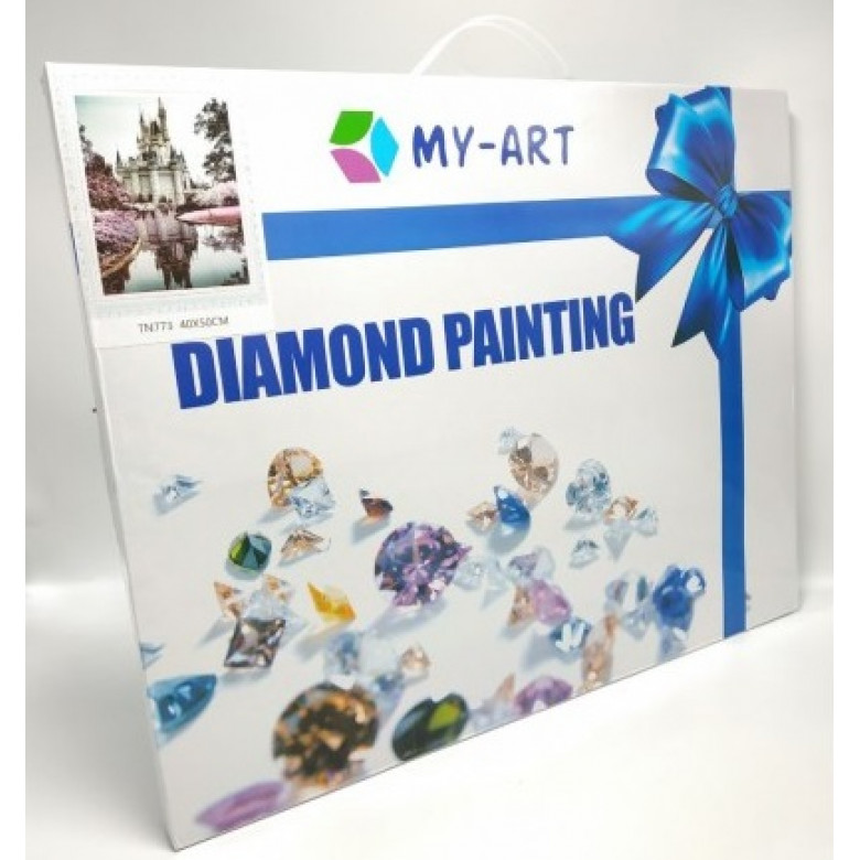 Алмазная вышивка 40 х 50 см на подрамнике Осеннее кофе (арт. TN1181)