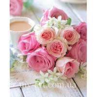 Купить Алмазная вышивка круглые стразы 40 х 50 см на подрамнике Букет роз (арт. AR-3101) без коробки Купить Алмазная вышивка круглые стразы 40 х 50 см на подрамнике Букет роз (арт. AR-3101) без коробки