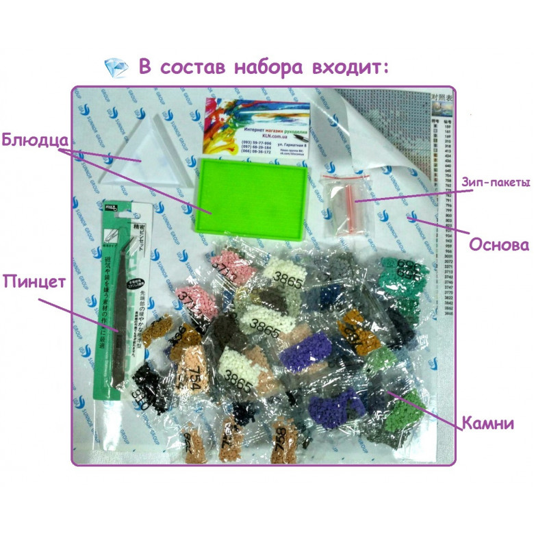 Купить Набор алмазной вышивки Орхидеи модницы 30 х 40 см (арт. FS463)