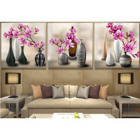 Купить Алмазная вышивка Триптих Симфония цветения 3 х 30 х 30 см (арт. FR506) круглые камни Купить Алмазная вышивка Триптих Симфония цветения 3 х 30 х 30 см (арт. FR506) круглые камни