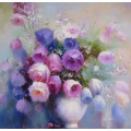 Купить Алмазная вышивка Букет в пастельных тонах 30 х 30 см (арт. FR150)