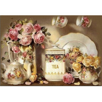 Купить Набор алмазной вышивки Чайный натюрморт 50 х 40 см (арт. FS024) Купить Набор алмазной вышивки Чайный натюрморт 50 х 40 см (арт. FS024)