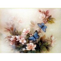 Купить Набор алмазной вышивки Цветочная композиция с бабочками 30 х 40 см (арт. FS041) Купить Набор алмазной вышивки Цветочная композиция с бабочками 30 х 40 см (арт. FS041)