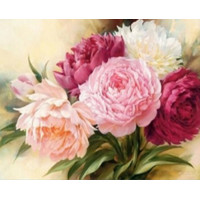 Купить Алмазная вышивка Букет пион 30 х 40 см (арт. FS069) Купить Алмазная вышивка Букет пион 30 х 40 см (арт. FS069)