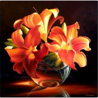 Купить Алмазная вышивка Солнечные лилии 30 х 30 см (арт. FS154) Купить Алмазная вышивка Солнечные лилии 30 х 30 см (арт. FS154)