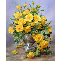 Купить Алмазная вышивка Желтые розы 25 х 20 см (арт. FS164) Купить Алмазная вышивка Желтые розы 25 х 20 см (арт. FS164)