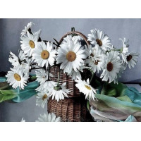 Купить Алмазная вышивка Ромашки в корзине 40 х 30 см (арт. FS194) Купить Алмазная вышивка Ромашки в корзине 40 х 30 см (арт. FS194)