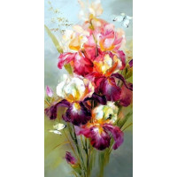 Купить Алмазная вышивка Сочный букет 40 х 20 см (арт. FS217) DIY Купить Алмазная вышивка Сочный букет 40 х 20 см (арт. FS217) DIY