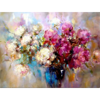 Купить Алмазная вышивка Любимые пионы 30 х 20 см (арт. FS236) Купить Алмазная вышивка Любимые пионы 30 х 20 см (арт. FS236)