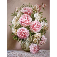 Купить Алмазная вышивка Нежные пионы моей души 30 х 40 см (арт. FS417) Купить Алмазная вышивка Нежные пионы моей души 30 х 40 см (арт. FS417)