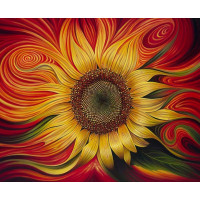 Купить Алмазная вышивка Огненный подсолнух 38 х 30 см (арт. FS465) Купить Алмазная вышивка Огненный подсолнух 38 х 30 см (арт. FS465)