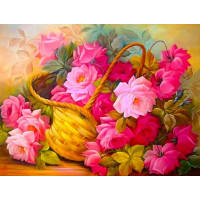 Купить Комплект алмазной мозаики Корзинка с цветами 40 х 50 см (арт. FS655) Купить Комплект алмазной мозаики Корзинка с цветами 40 х 50 см (арт. FS655)