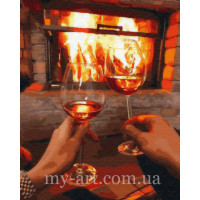 Купить Алмазная вышивка на подрамнике Романтика у камина 40 х 50 см (арт. TN1173) Купить Алмазная вышивка на подрамнике Романтика у камина 40 х 50 см (арт. TN1173)