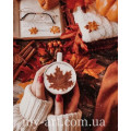 Алмазная вышивка 40 х 50 см на подрамнике Осеннее кофе (арт. TN1181)