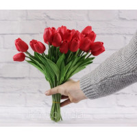 Купить Цветы тюльпаны искусственные красные 31 шт декор букет DT004 Купить Цветы тюльпаны искусственные красные 31 шт декор букет DT004