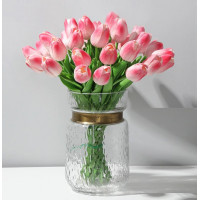 Купить Цветы тюльпаны искусственные розовые 31 шт декор букет DT005 Купить Цветы тюльпаны искусственные розовые 31 шт декор букет DT005