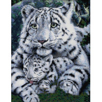 Купить Вышивка крестом набор Два белых тигра 36х44 см (арт. MK005) Купить Вышивка крестом набор Два белых тигра 36х44 см (арт. MK005)