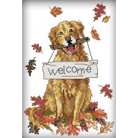 Купить Вышивка крестом набор Добро пожаловать 19х25 см (арт. MK007) Купить Вышивка крестом набор Добро пожаловать 19х25 см (арт. MK007)