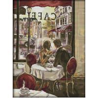 Купить Вышивка крестом набор Кофе на двоих 37х48 см (арт. MK017) Купить Вышивка крестом набор Кофе на двоих 37х48 см (арт. MK017)